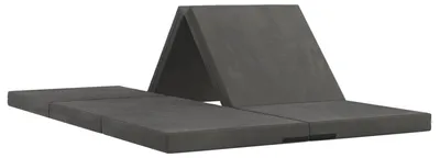 Immagine prodotto di Divano letto pieghevole vidaXL 140 x 67 x 45 cm Grigio scuro