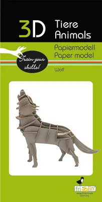 Productafbeelding van 3D-kartonmodel - Wolf