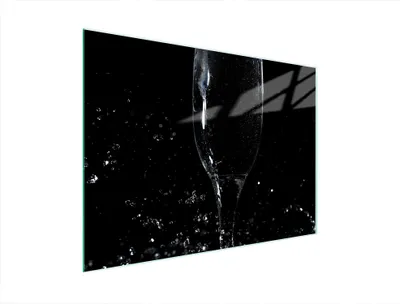 Produktbild von Schneidebrett aus Glas 40x30 cm mit Wein-Motiv, hygienisch und langlebig