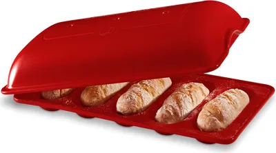 Produktbild von Emile Henry Forma na pečení chleba na 5 mini baget - Grand Cru