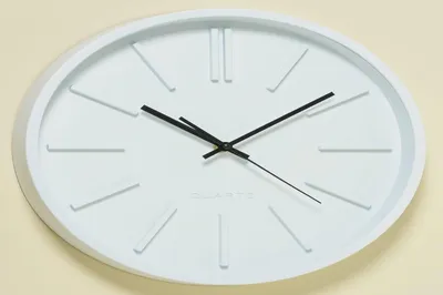 Produktbild von Wanduhr Küchenuhr Ø 36 cm Kunststoff weiß