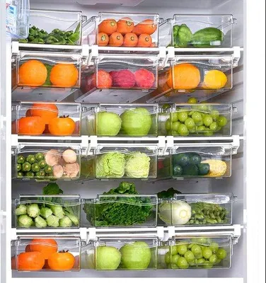 Immagine prodotto di Set di organizer per frigorifero, di alta qualità, per cucina e dispensa