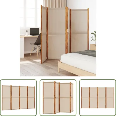 Obrázok produktu pre The Living Store 4ks. Paraván Taupe 280x180 cm
