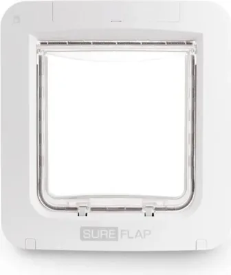 Image de Chatière Électronique SureFlap Grande, Connectée, Puce électronique, 178 mm x 170 mm, Blanc