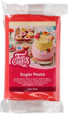 Produktbild von FunCakes Rollfondant Fire Red 250g