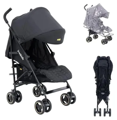 Productafbeelding van Babywagen, opvouwbaar, met ligfunctie, zwart