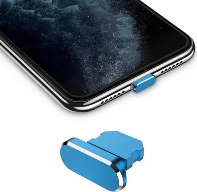 Obrázek produktu pro Cadorabo Ochranný kryt pro Apple iPhone v modré barvě Ochrana proti prachu Zástrčka nabíjecího portu