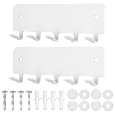 Produktbild von Schlüsselbrett mit 5 Haken, Metall, weiß