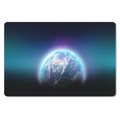 Produktbild von MuchoWow® Schreibtischunterlage Sternenhimmel - Erde - Planeten 60x40 cm - XXL Mauspad - Großes Mauspad