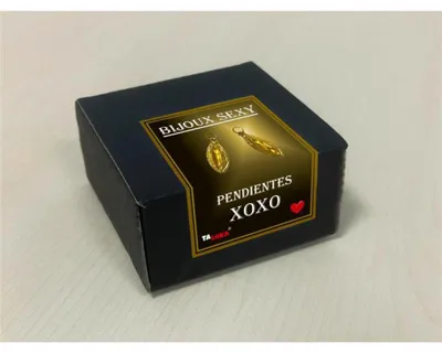 Produktbild von Goldene Ohrringe in Vaginaform.