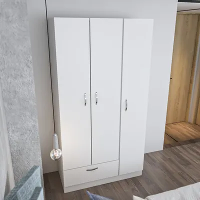 Immagine prodotto di Skye Decor, Gabi- GabiDEC, bianco, armadi, 170x90x40 cm, pannello truciolare rivestito al 100% in melamina