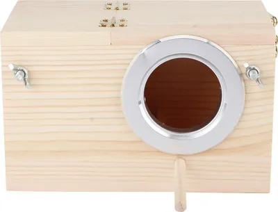 Zdjęcie produktu dla 12x12x19.5cm Drewniany domek dla ptaków Inkubator dla zwierząt Budka lęgowa Akcesoria do dekoracji ogrodu zewnętrznego