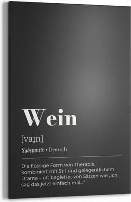 Produktbild von DEQORI Kreidetafel 40x60 cm 'Wein - Definition' Tafel Wandtafel Schreibtafel