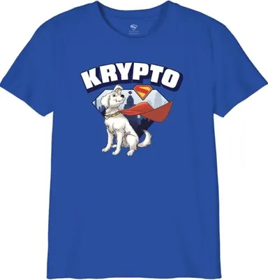 Produktbild von Superman T-Shirt Uni Kids - Krypto blau L
