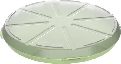 Image de Boîte à pizza 'ToGo' - boîte de rangement sans BPA pour pizza Boîte en plastique réutilisable en matériau recyclable - vert convivial/transparent