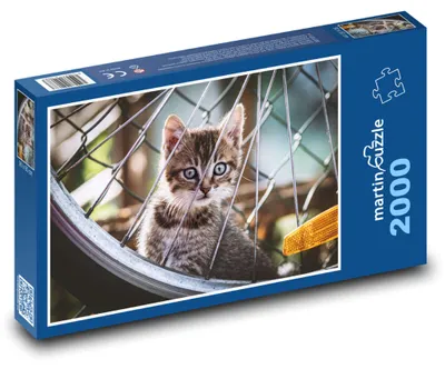Obrázek produktu pro Puzzle 2000 Kočka za kolem - martinpuzzle