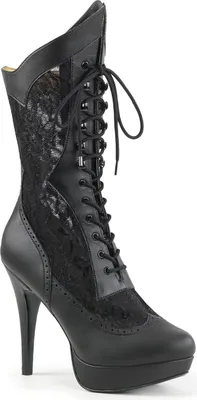Produktbild von CHLOE-115 Uni Boots von Pleaser Pink Label, Schwarz EU 47, US 15