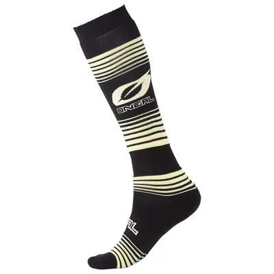 Produktbild von O'NEAL Unisex Socken Pro MX Stripes , Schwarz Gelb