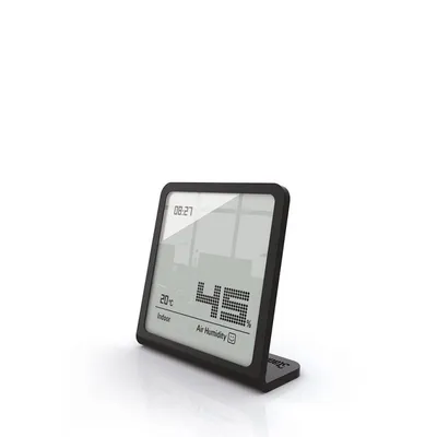 Produktbild von STADLER FORM Hygrometer Thermometer Tischuhr Selina Schwarz