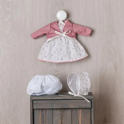 Produktbild von Asi Puppenkleidung Kleid und Mütze Estrella - Puppenoutfit mehrfarbig