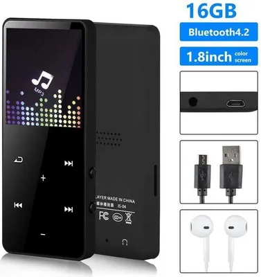 Produktbild von MP3-Player - Unterstützt 64GB MP3-Player, tragbarer, verlustfreier MP3-Musikplayer mit 40 Stunden Wiedergabezeit.