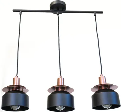 Obrázok produktu pre Moderná závesná lampa Industrial Retro Andromeda 2686/Z-B-3 čierna