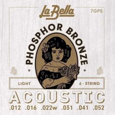 Immagine prodotto di Corde per chitarra acustica La Bella 7GPS in bronzo fosforoso