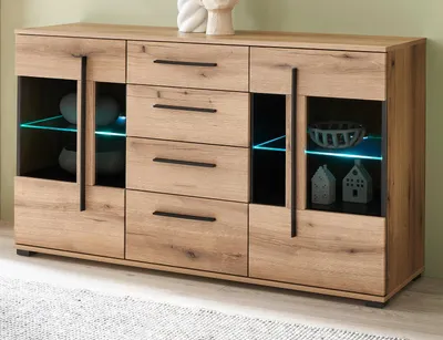 Produktbild von Sideboard "Design-D" in Evoke Eiche Kommode 150 cm, mit Soft-Close