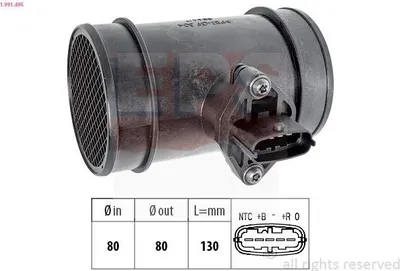 Produktbild von EPS 1.991.495 Luftmassenmesser LMM für FIAT DUCATO Kasten (244) Luftmengenmesser