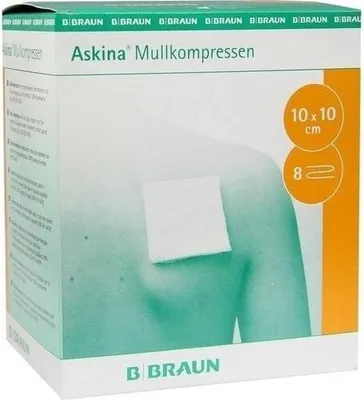 Obrázok produktu pre Askina gázové tampóny 10x10 cm sterilné 25X2 ks