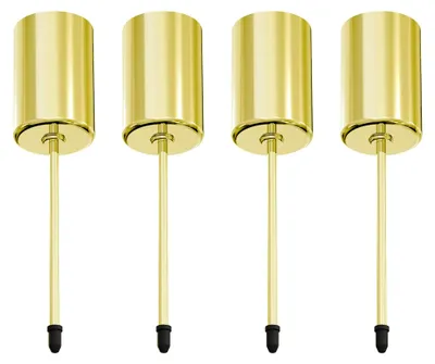 Produktbild von Adventskranz Kerzenhalter, Retro Gold Metall Kerzenleuchter 4 Stück für Adventskranz Weihnachten
