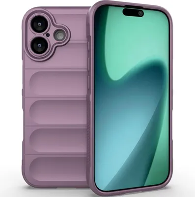 Produktbild von Handyhülle für iPhone 17 Weich TPU Silikon Stossfest Anti-rutsch Hülle Lila