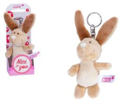 Produktbild von Nici Schlüsselanhänger Hase beige 12 cm Plüschhase