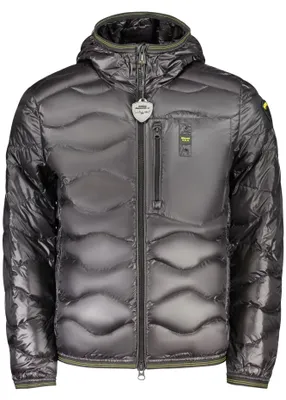 Produktbild von Stylische Herrenjacke schwarz mit Kapuze & Taschen – Regular Fit