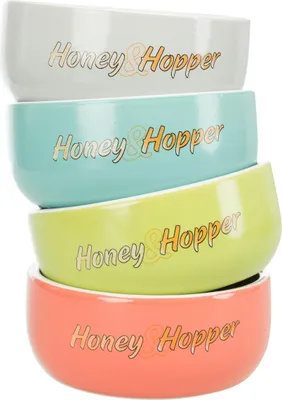 Immagine prodotto di Trixie Ciotola in Vetroceramica Honey-Hopper per cavie, conigli 250ml/11cm