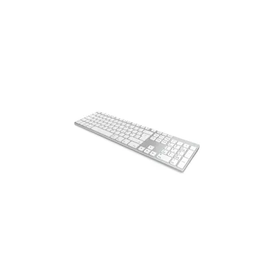 Produktbild von KeySonic KSK-8022BT (DE), Aluminium Tastatur, Bluetooth 3.0, Mac/Win/Android, Volle Größe (100%), Kabellos, Bluetooth, Membran Key Switch, QWERTZ, Silber