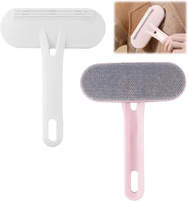 Produktbild von Fusselbš¹rste Kleidung, 2 STK Kleiderbš¹rste Tragbarer Fussel Bš¹rste Tierhaare Wiederverwendbar Tierhaarbš¹rste M?bel fš¹r Entfernen von Fusseln, Hunde- und Katzenhaaren aus Kleidung & Sofa