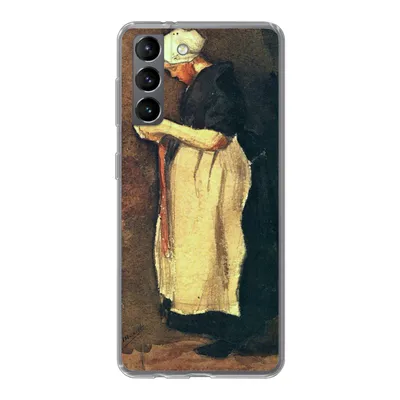 Produktbild von MuchoWow® Handyhülle Schutzhülle Hülle für Samsung Galaxy S21 Die Scheveningerin - Vincent van Gogh Silikon Softcase Handy Hülle - Softcase