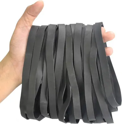 Imagen del producto de Bandas elásticas de goma, 35 unidades, grandes y resistentes, para uso en oficina y escuela