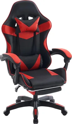A gaming chair is shown from a three-quarter front view against a white background.