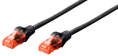 Imagen del producto de Cable de conexión CAT 6 U/UTP de DIGITUS, sin halógenos (LSZH). 10 unidades. 0.5 metros. Color: