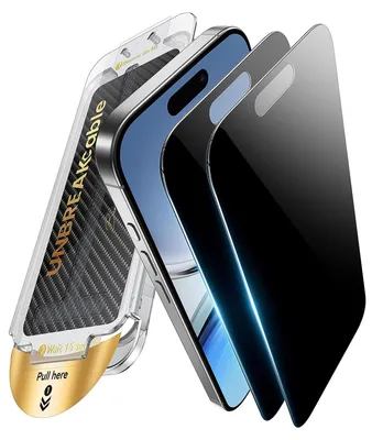 Produktbild von Datenschutzfolie für iPhone 15/16 mit 9H Kratzfestigkeit