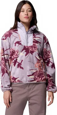 Produktbild von Columbia Sequoia Grove™ Printed Fleece Mit Halbem Reißverschluss Lila L Damen Lila L