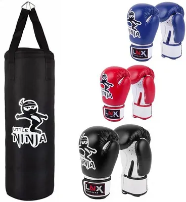 Imagen del producto de Set de boxeo para jóvenes "Little Ninja" - COMPLETAMENTE EQUIPADO, incluye guantes de boxeo