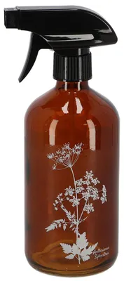 Produktbild von Esschert Design Sprühflasche S Braun mit Motiv Wiesenkerbel 0,5 Liter