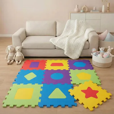 Produktbild von LittleTom Baby Puzzlematte Ab Null Kinder Spielmatte EVA Krabbelmatte Symbole