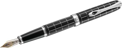 Produktbild von Füllhalter Excellence A plus Raute guillochiert lapis schwarz 14 kt  F