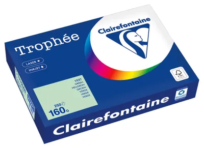 Produktbild von Clairefontaine Kopierpapier A4 160g Trophee Pastell hellgrün - Normal/Kopierpapier - Normal/Kopierpapier - 160 g/m²
