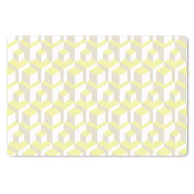 Produktbild von MuchoWow® Mauspad Mousepad Blöcke - Muster - 3D - Gelb 27x18 cm - Mousepads - Maus Mat - Pad - Mausunterlage - Büroartikel - Desk Matten