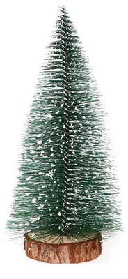Produktbild von Kunstweihnachtsbaum 40 cm - Mini-Weihnachtsbaum - Tischdekoration - Grüner Tannenbaum - PVC/Holz - 1 Stück
